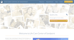 Desktop Screenshot of lifecarecenterofsandpoint.com